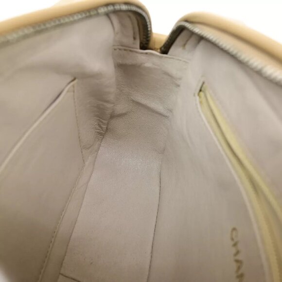 CHANEL CC Mini Matelasse Tassel Chain Shoulder Bag Leather BE Vintage - Picture 7 of 16